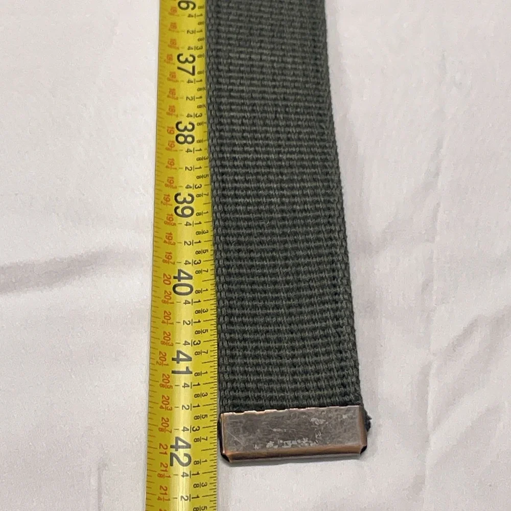 Vintage Boy Scouts of America BSA Military Green‎ Canvas Belt 42